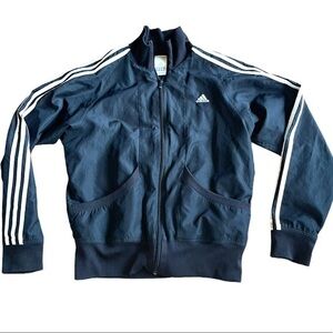 Adidas Ladies Windbreaker Style Track Jacket
